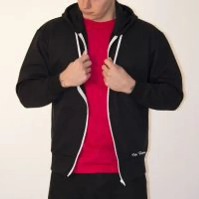 Toffs Retro Black Zipped Hoodie