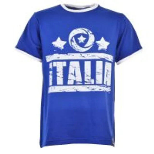 Italia T-Shirt -  Royal/White Ringer