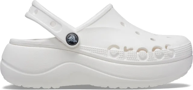 Crocs | Women | Baya Platform | Clogs | White | 9