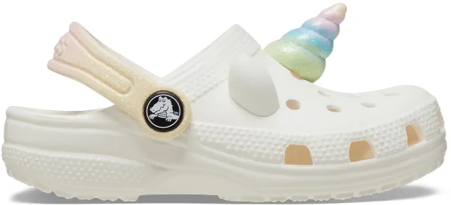 Crocs | Kids | Toddlers Classic I AM Rainbow Unicorn | Clogs | Chalk | C8