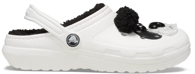 Crocs | Kids | Toddler Classic Lined I AM Panda Bear | Clogs | Chalk/Black | C10