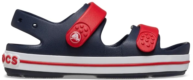 Crocs | Kids | Crocband™ Cruiser | Sandals | Navy / Varsity Red | J3