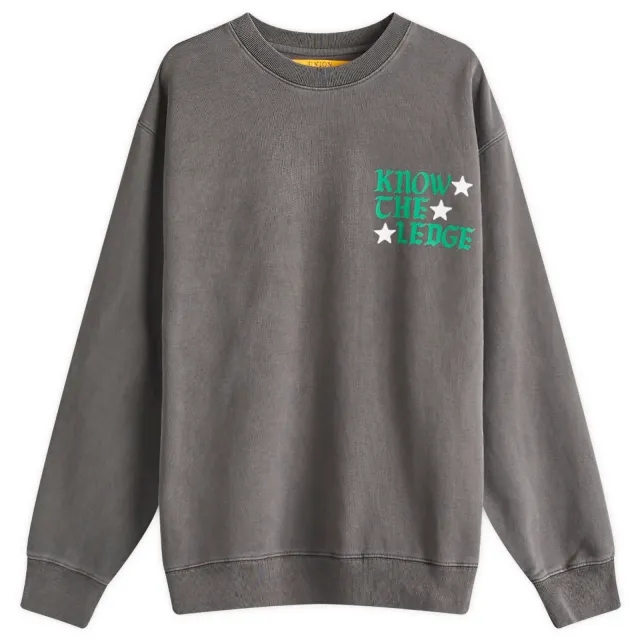 Union LA Men's Best Sound Crew Sweatshirt Vintage Black Pigment