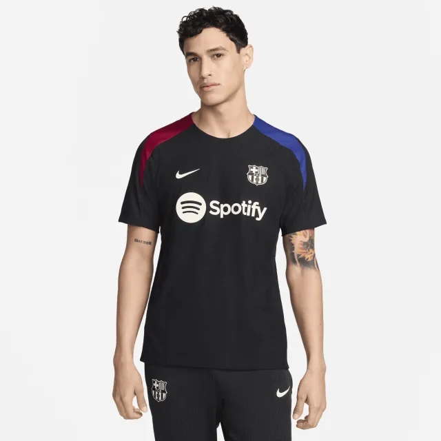 Nike Barcelona Dri-Fit ADV Elite Strike S/S Top - Black/Red - 2024-2025
