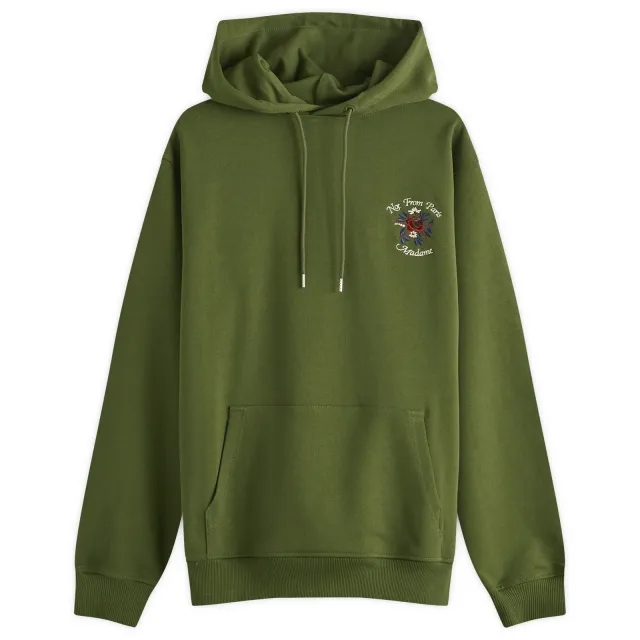 Drôle de Monsieur Le Hoodie Fleurs - Khaki