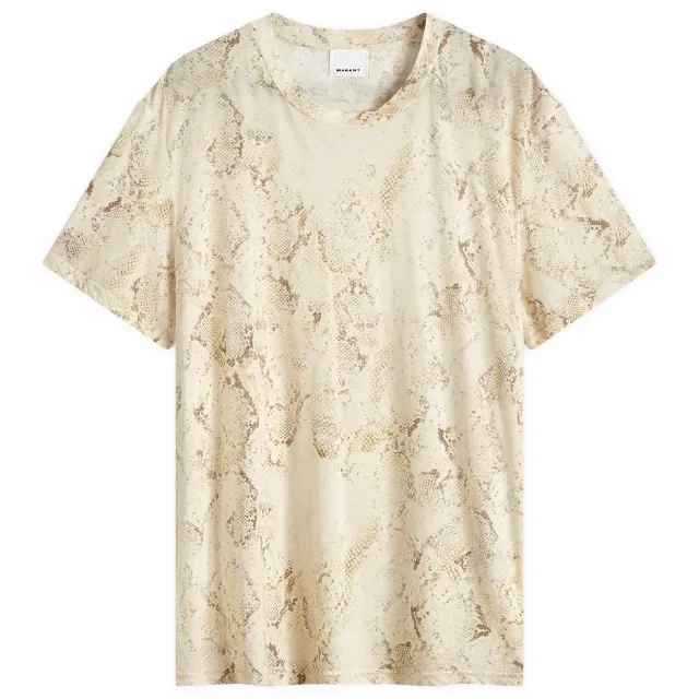 Isabel Marant Men's Luk Snake Print T-Shirt Sand