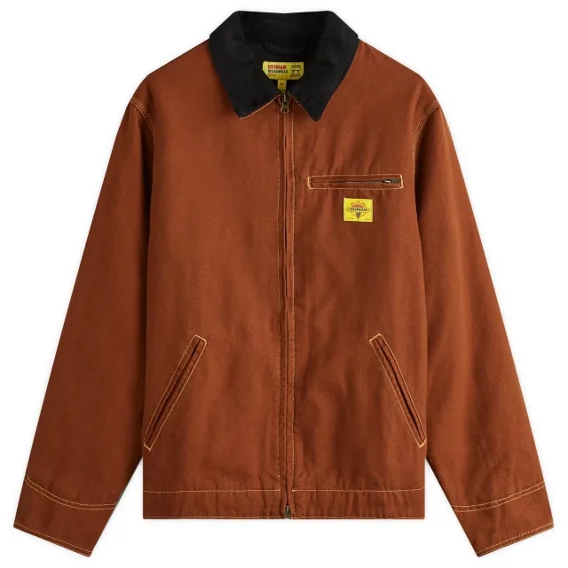 ICECREAM Men's Canvas Lined Work Jacket Brown
