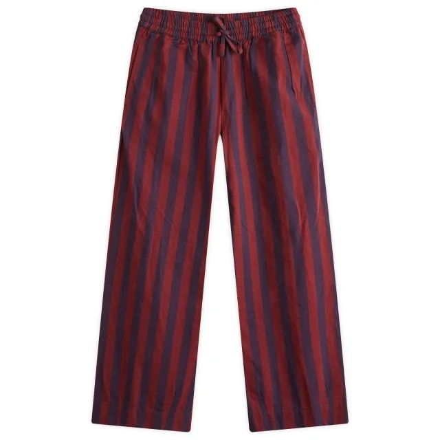 Damson Madder Women's Rafe Trousers Navy And Red Stripe