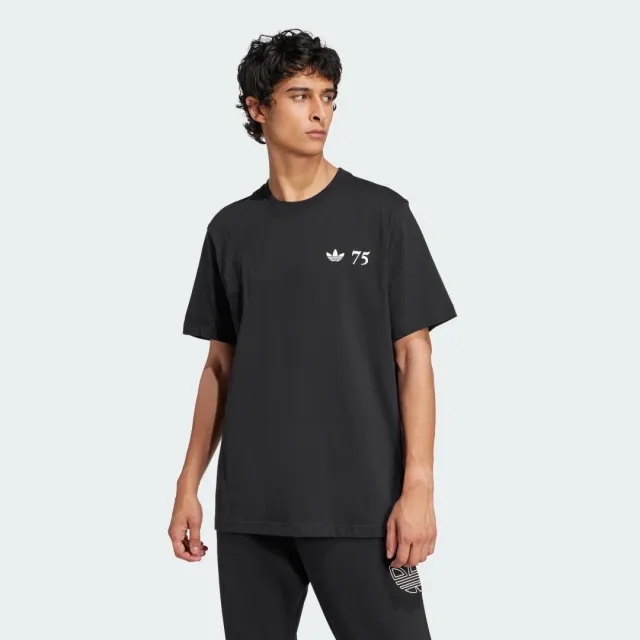 Adidas Originals 75Th Anniversary Sl 72 Tee In Black