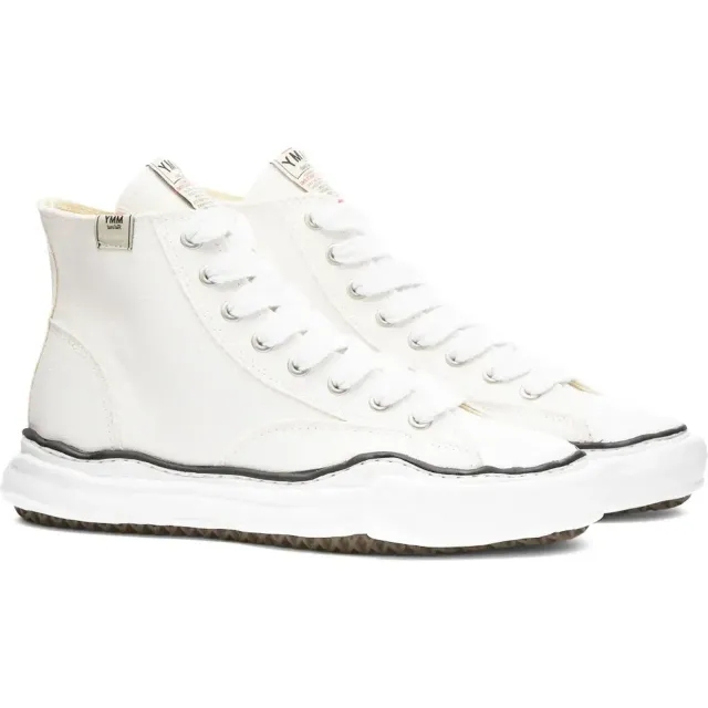 Maison MIHARA YASUHIRO Men's Peterson High Original Sole Canvas Sneaker White