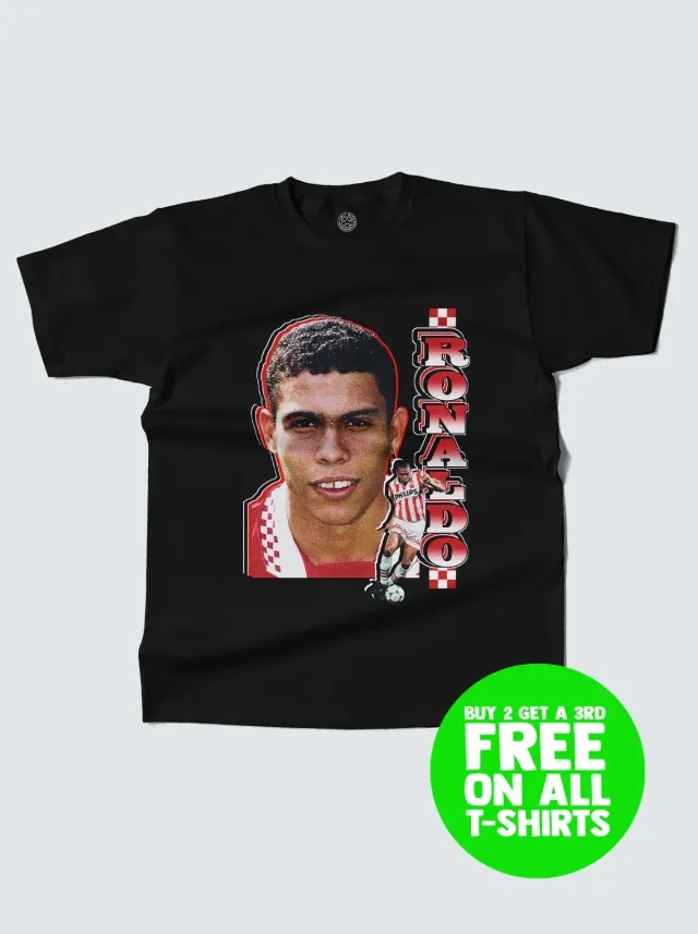PSV RONALDO BOOTLEG TEE | Cult Kits, XXL / PSV / White
