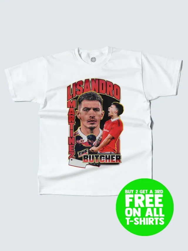 MANCHESTER UNITED MARTINEZ BOOTLEG TEE | Cult Kits, Small / Manchester United / Black