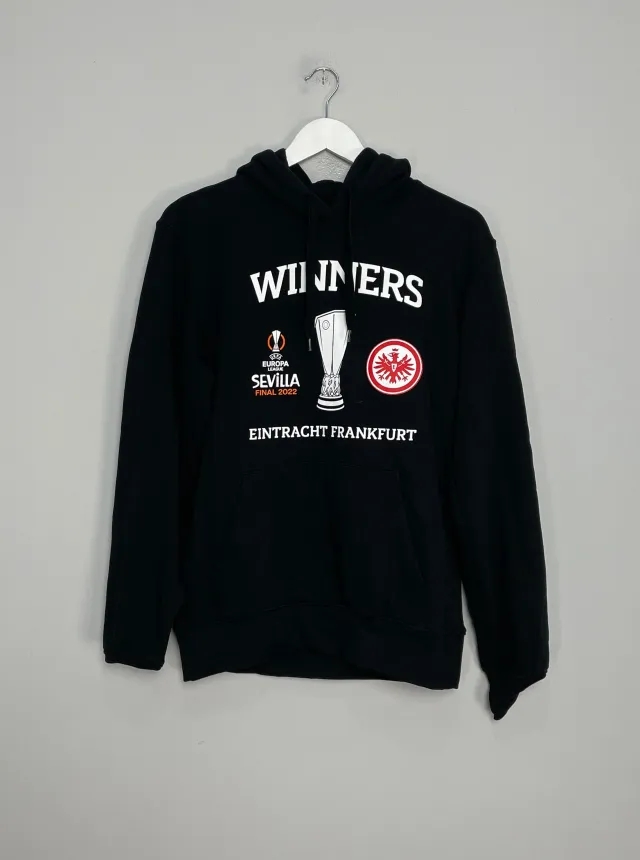 2022 EINTRACHT FRANKFURT EUROPA LEAGUE WINNERS HOODIE (M) OFFICIAL MERCHANDISE | Cult Kits