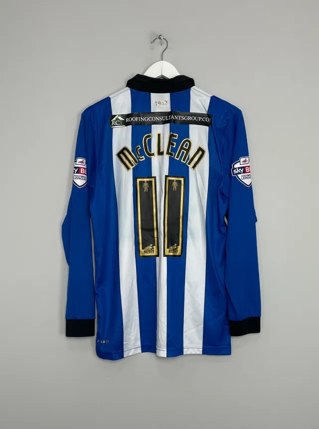 2014/15 WIGAN MCLEAN #11 *MATCH ISSUE* L/S HOME SHIRT (M) MI-FIT | Cult Kits