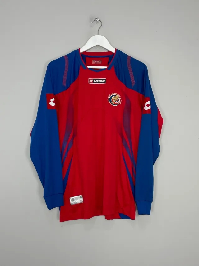 2008/09 COSTA RICA L/S HOME SHIRT (L) LOTTO | Cult Kits