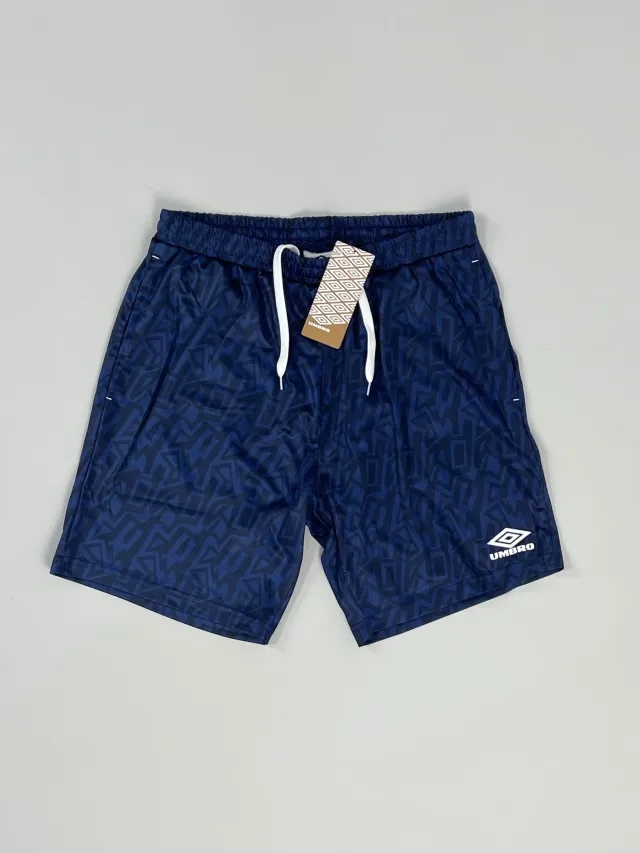 UMBRO *BNWT* NAVY GRAFFITI SHORTS (MULTIPLE SIZES) WITH POCKETS | Cult Kits, Small / Umbro / 2022