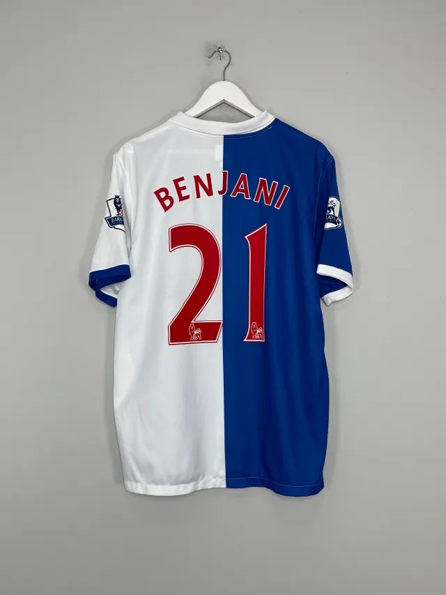 2010/11 BLACKBURN ROVERS BENJANI #21 *MATCH ISSUE* HOME SHIRT (XL) UMBRO | Cult Kits