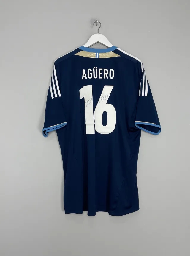 2011/12 ARGENTINA AGUERO #16 AWAY SHIRT (XL) ADIDAS | Cult Kits