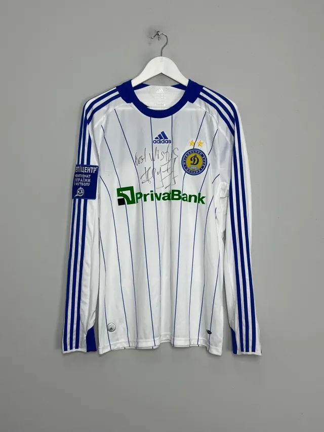 2008/10 DYNAMO KYIV #90 *SIGNED SHEVCHENKO* L/S HOME SHIRT (M) ADIDAS | Cult Kits