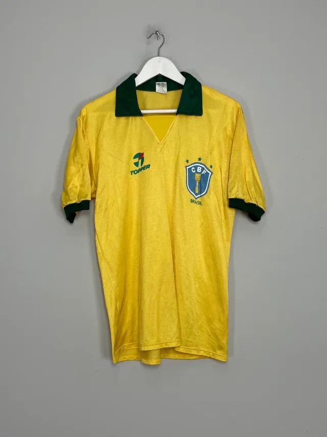 1985/88 BRAZIL HOME SHIRT (M) TOPPER | Cult Kits