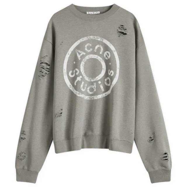 Acne Studios Women's Logo Sweatshirt Moss Green