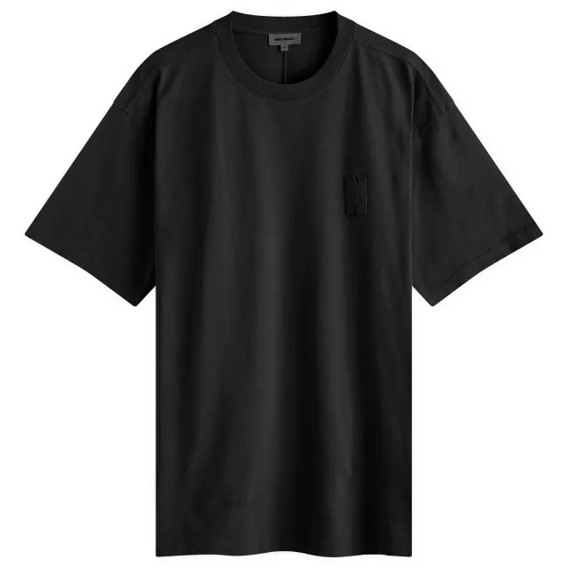 Norse Projects Simon Loose Organic Heavy Jersey N Patch Tee Men Shortsleeves Black