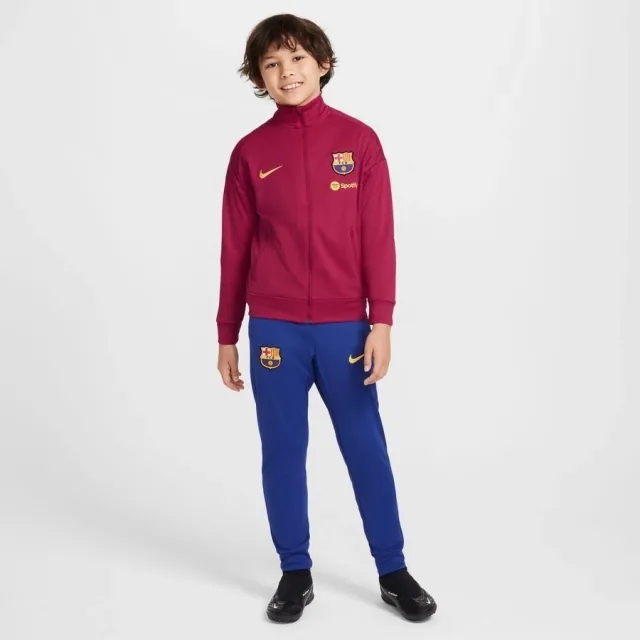 Nike Barcelona Tracksuit Dri-Fit Academy Pro - Noble Red/Deep Royal Blue/Varsity Maize Kids - ['Red']