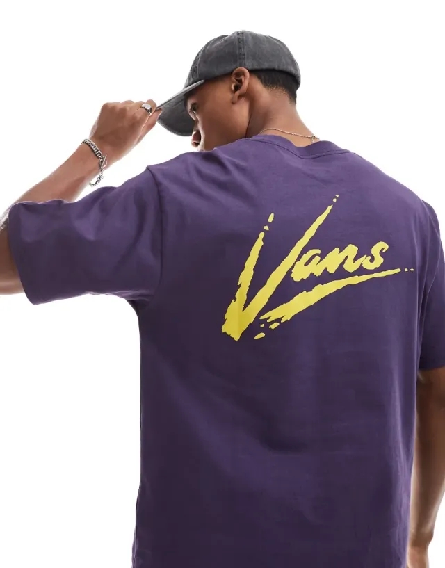 Vans - Dettori Loose Fit T-Shirt, Man, Purple