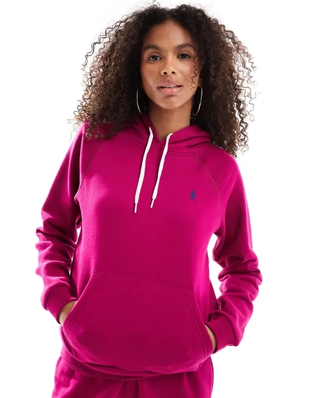 Polo Ralph Lauren Hoodie With Logo In Pink