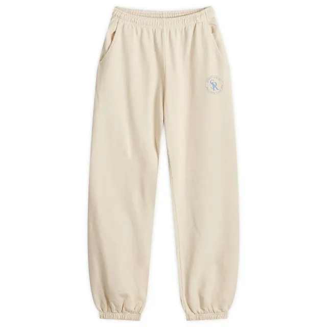 Sporty & Rich Men's S&R Sweat Pants Cream/Sky Blue
