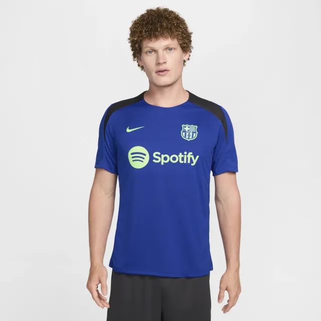 F.C. Barcelona Strike Third Men's Nike Dri-FIT Football Knit Short-Sleeve Top - Blue - Polyester