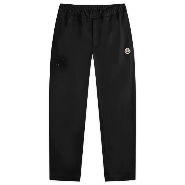 Moncler Men's Gabardine Stretch Drawstring Trousers Black