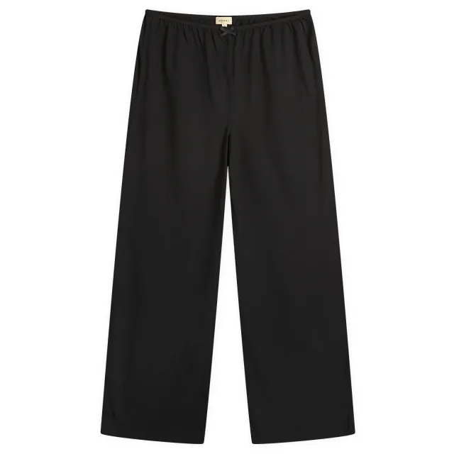 DONNI. Women's Jeresey Bow Simple Trousers Jet