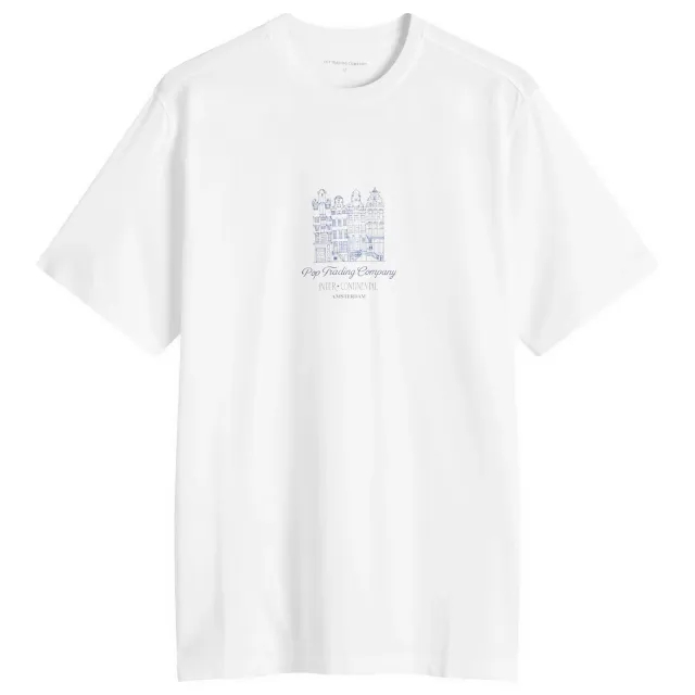Pop Trading Company Continental T-Shirt - White