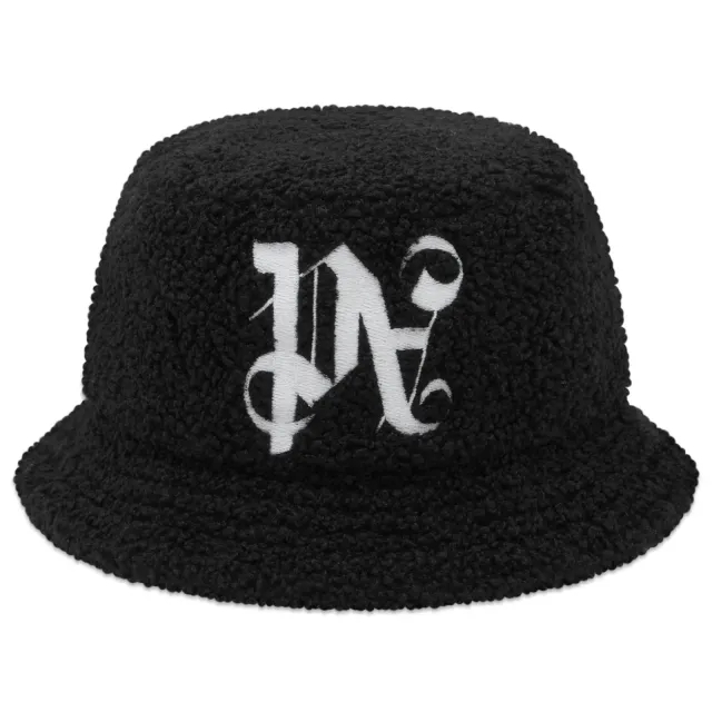 Palm Angels Men's Monogram Bucket Hat Black