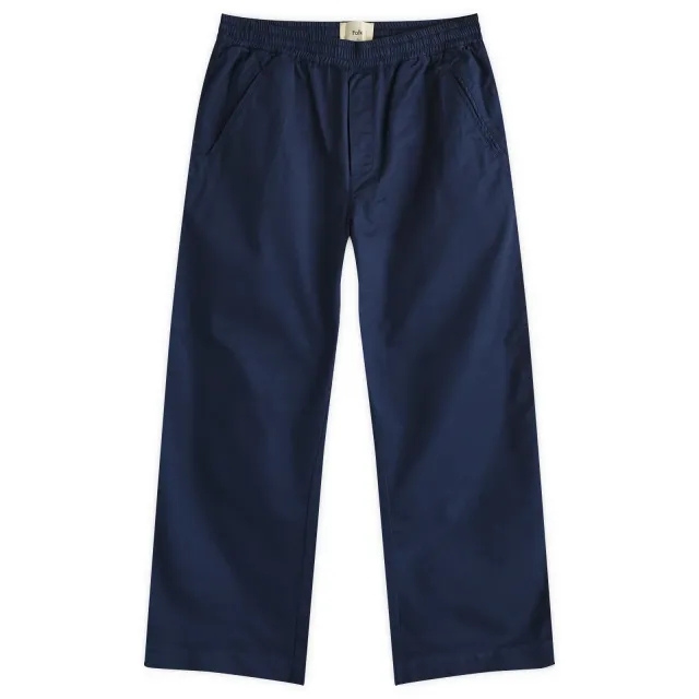 Folk Men's Drawcord Assembly Pants Navy Twill