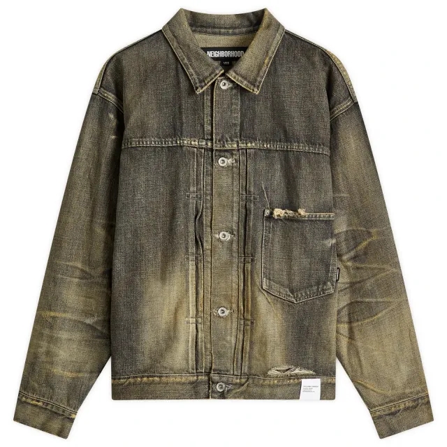 Neighborhood Men's Savage Denim Type-1 Jacket Black