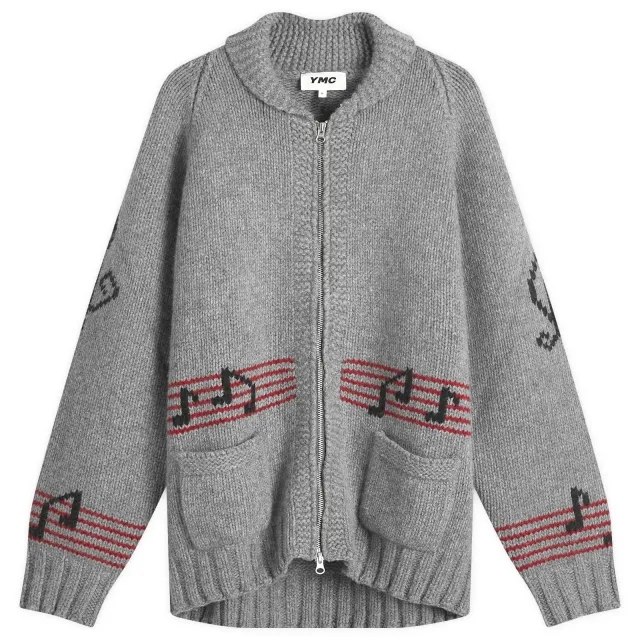 YMC Men's Cowichan Cardigan Grey