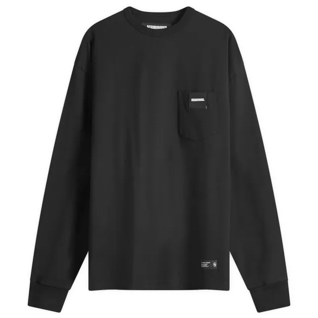 Neighborhood Men's Classic Long Sleeve Pocket T-Shirt Black
