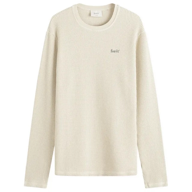 Foret Men's Still Waffle Long Sleeve T-Shirt Oat