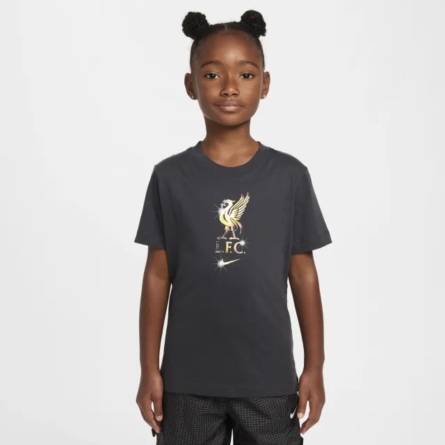 Nike Liverpool FC Crest T-Shirt Junior - Grey - Kids