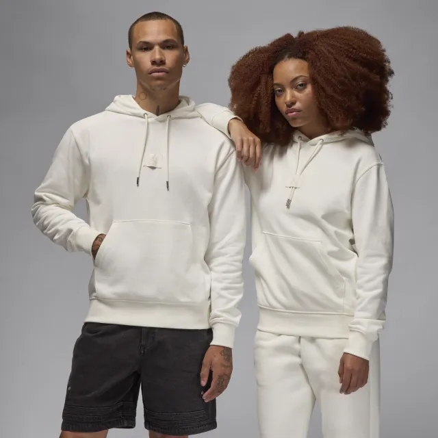 Nike Jordan Flight Fleece Men's Pullover Hoodie - White - Fleece