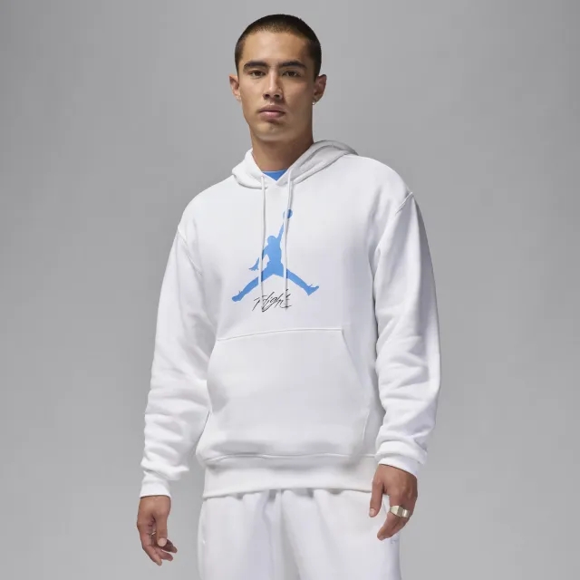 Nike Jordan Essentials Men's Fleece Hoodie - White - Cotton/Polyester