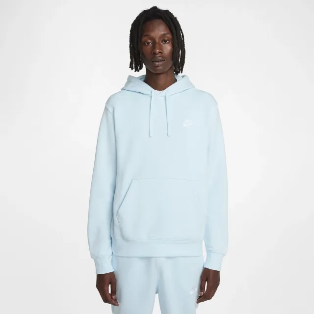 Nike Sportswear Club Fleece Pullover Hoodie - Blue - Cotton/Polyester
