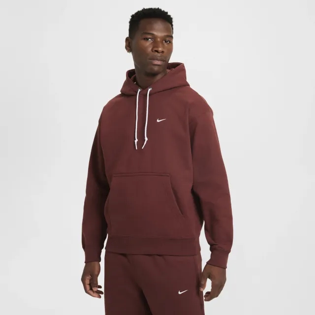 Nike Solo Swoosh Fleece Hoodie, Red