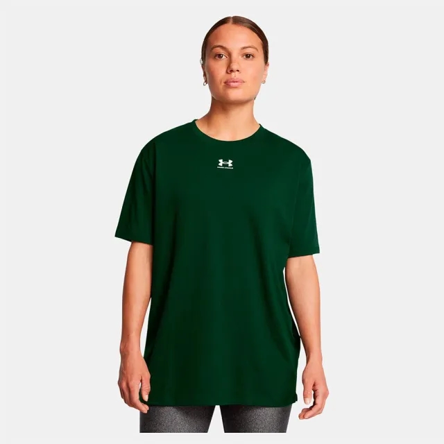 Under Armour Armour Campus Oversize Ss T-Shirt Womens - Green