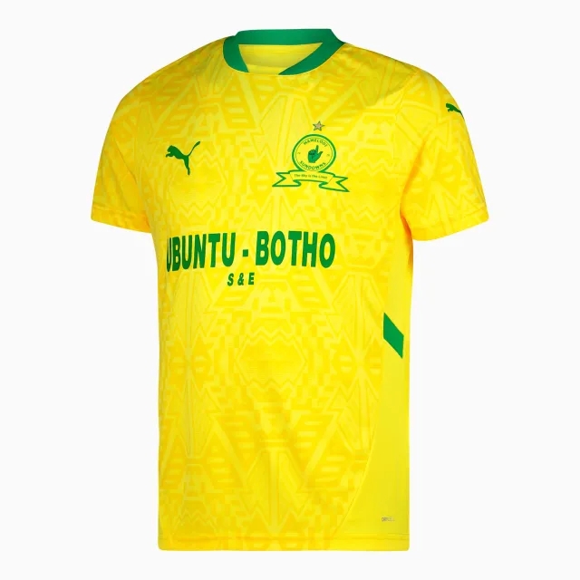 PUMA Mamelodi Sundowns Mens Home Replica 24/15 Shirt, Yellow Blaze