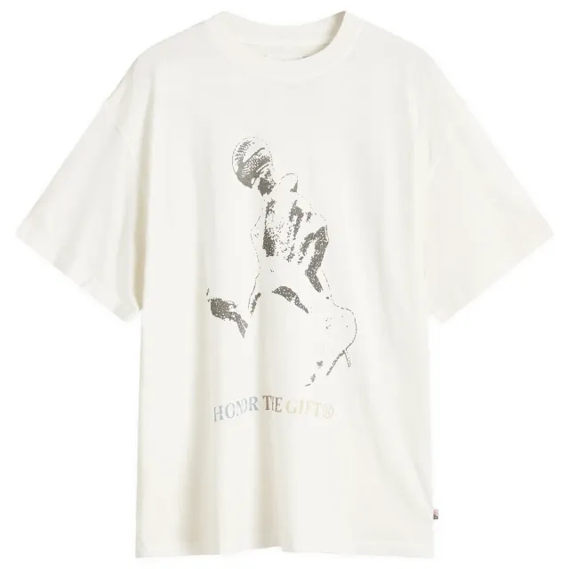 Honor the Gift Men's Live and Direct T-Shirt Cream