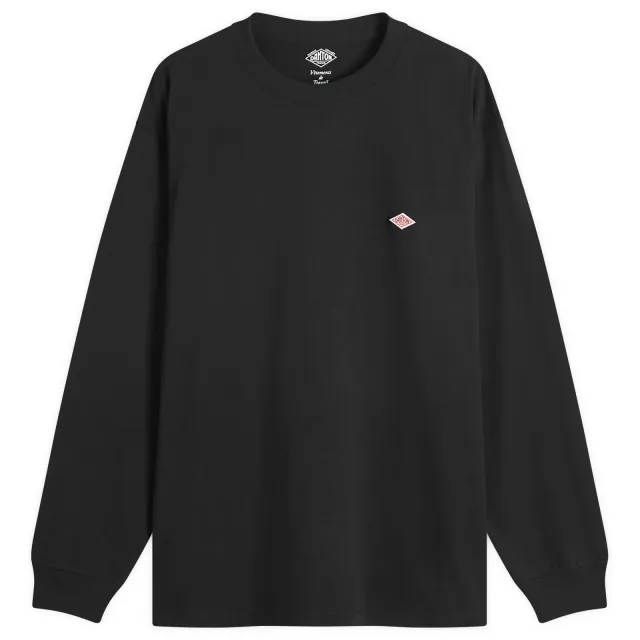Danton Men's Long Sleeve Logo T-Shirt Black