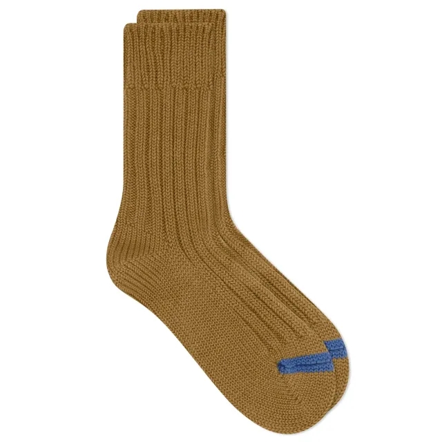 Rototo Chunky Ribbed Crew Sock Olive